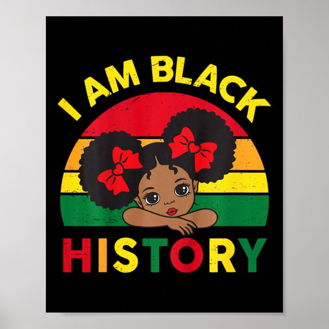 Affiche Chemises Histoire des Noirs Tout-Petits Filles Je  (Devant)