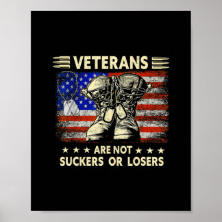 Affiche Chemises pour hommes Les vétérans ne sont pas des