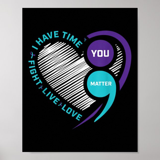 Affiche Chemises Turquoises de sensibilisation au suicide  (Devant)