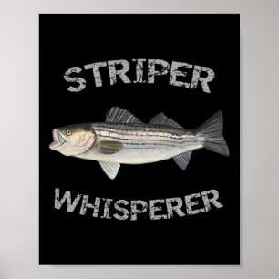Affiche Chemisier de pêche rayé B Striper Whisperer