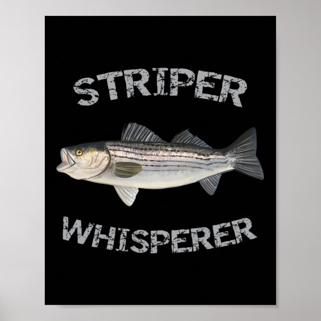 Affiche Chemisier de pêche rayé B Striper Whisperer  (Devant)