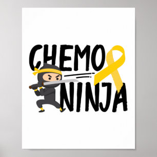 Affiche Chemo Ninja Sensibilisation au cancer chez les enf