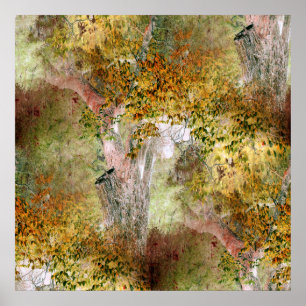 Affiche Chêne à l'automne...
