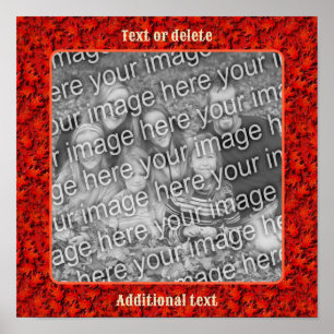 Affiche Chêne Feuille cadre d'art naturel Créer votre prop