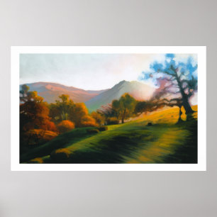 Affiche Chênes dans le canyon Poly