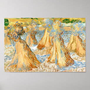 Affiche Chênes de blé (1890) paysage art Van Gogh