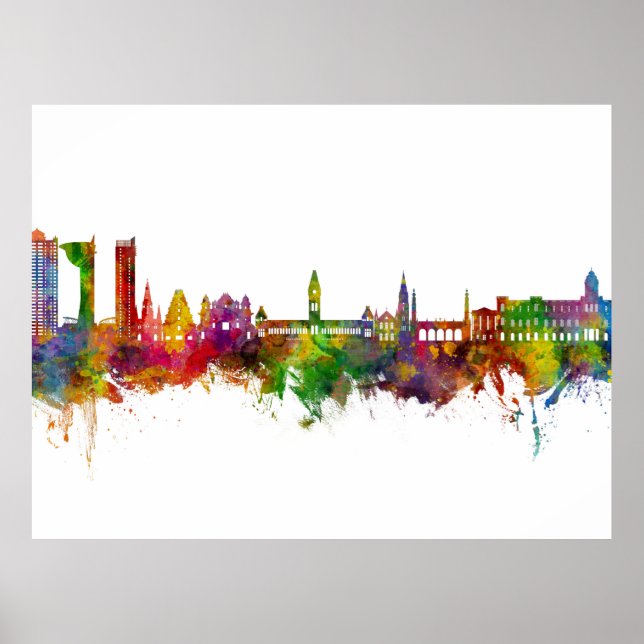 Affiche Chennai Skyline Inde (Devant)