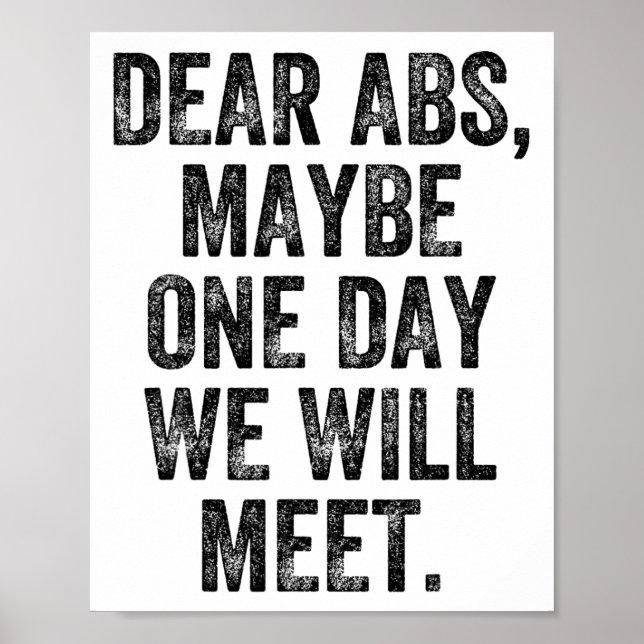 Affiche Cher Abs Peut-être Un Jour Gymnaste Haltérophile C (Devant)
