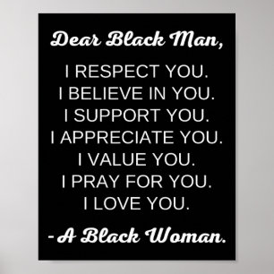Affiche Cher Black Man Black Love Black Relations