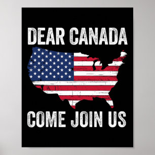 Affiche Cher Canada, venez vous joindre à nous Président T