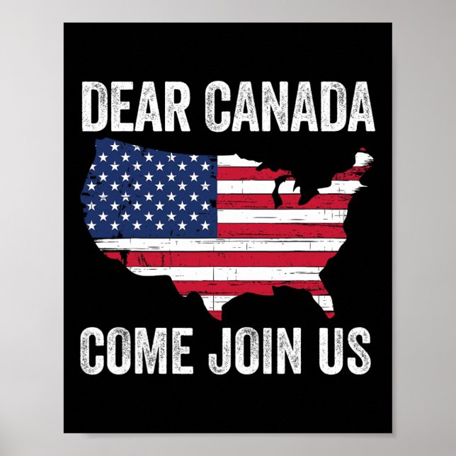 Affiche Cher Canada, venez vous joindre à nous Président T (Devant)