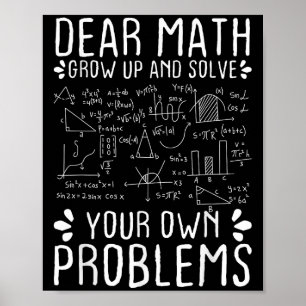Affiche Cher Math Augmente Et Résoudre Vos Propres Problèm
