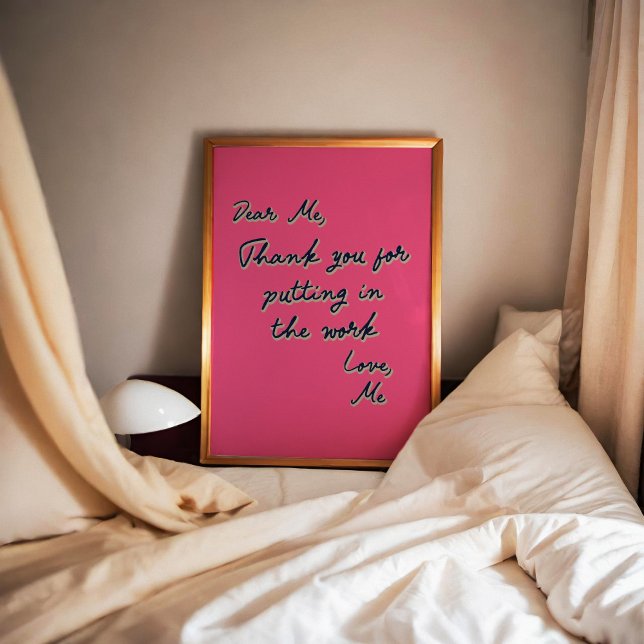 Affiche Cher Moi Inspirationnel Motivationnel Art tendance (Créateur téléchargé)