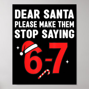 Affiche Cher Père Noël 67 Drôle de Noël 6-7 Six Sept Homme