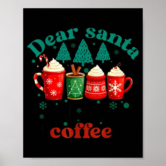 Affiche Cher Père Noël, apportez simplement aux amateurs d (Devant)