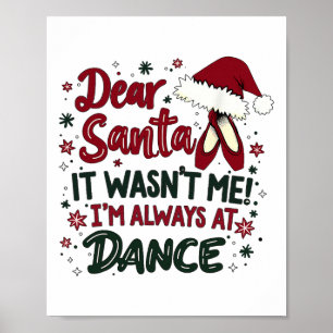 Affiche Cher Père Noël Ce N'était Pas Moi Je Suis Toujours