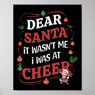 Affiche Cher Père Noël, Ce n'était pas moi j'étais au chee