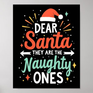 Affiche Cher Père Noël, Ce Sont Les Mauvais Et Drôle Famil