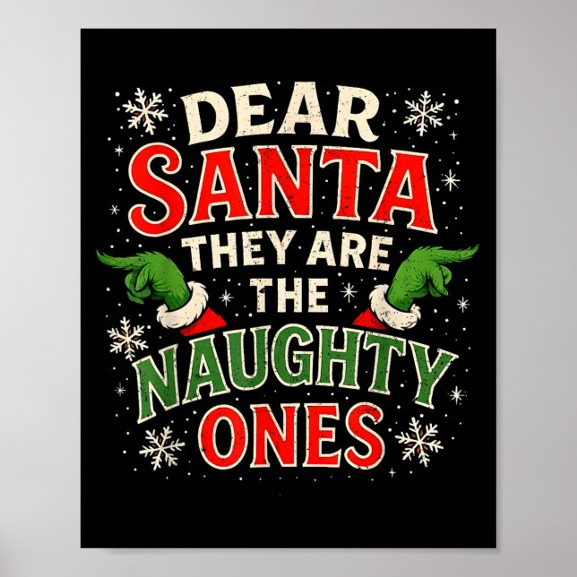 Affiche Cher Père Noël, ce sont les vilains de Noël  (Devant)