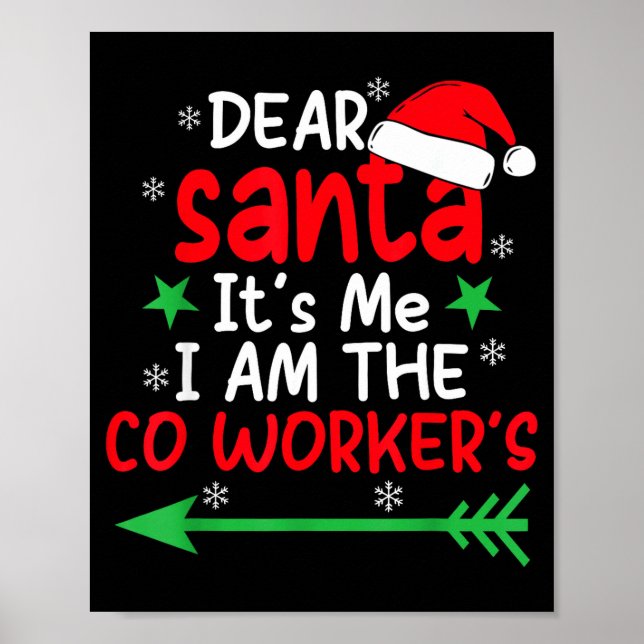 Affiche Cher Père Noël C'est La Faute De Mon Collègue Que  (Devant)