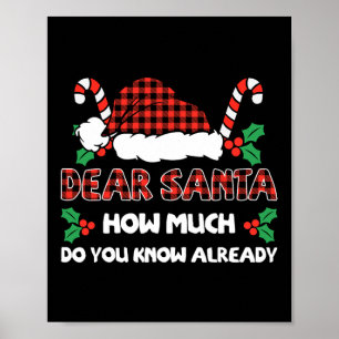 Affiche Cher Père Noël, Combien Connaissez-Vous Déjà Noël 