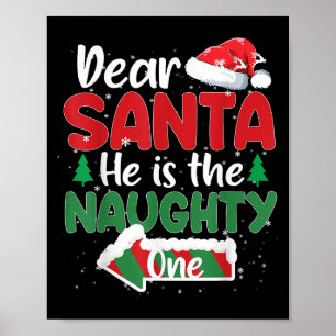 Affiche Cher Père Noël Il Est Le Vilain Petit Couple Corre