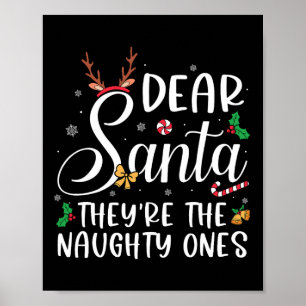 Affiche Cher Père Noël Ils Les Maudits Famille De Noël