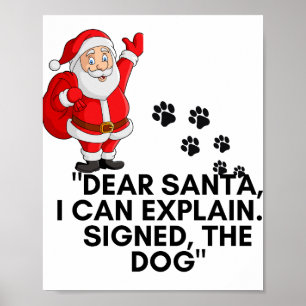 Affiche Cher Père Noël, je peux expliquer Tasse de Noël dr