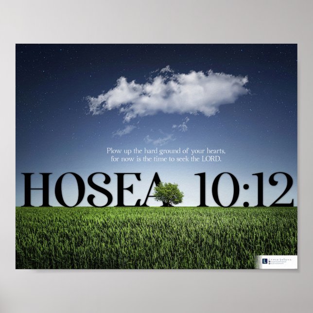 Affiche Chercher Le Seigneur (Hosea 10:12) (Devant)