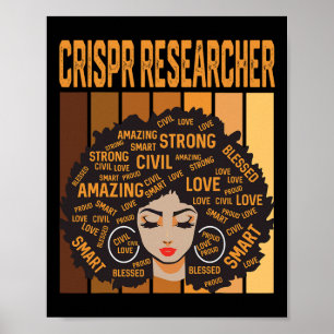 Affiche Chercheur Crispr Puissant Mois de l'histoire des N