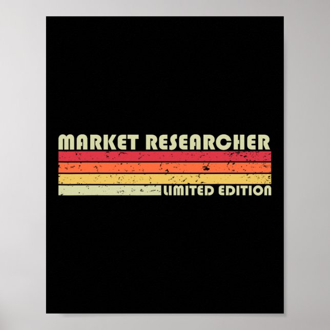 Affiche Chercheur de marché drôle titre de poste professio (Devant)