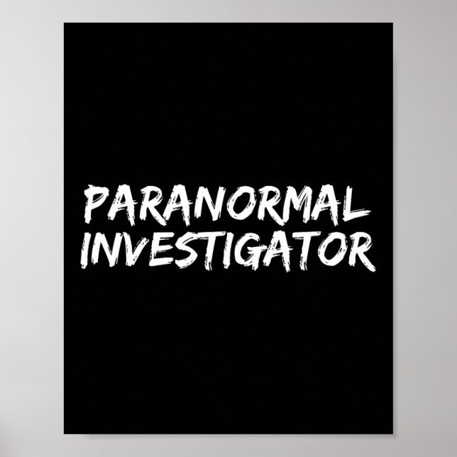 Affiche Chercheur paranormal Chasse aux fantômes Evp Hallo (Devant)