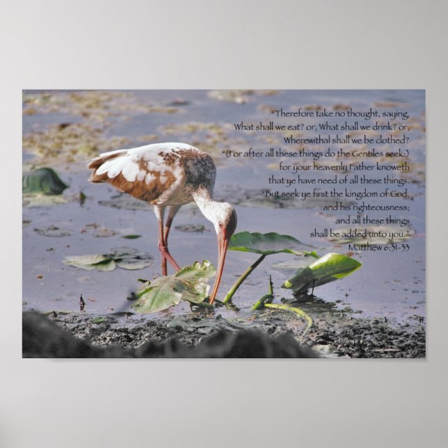 Affiche Cherchez d'abord le royaume de Dieu Écriture (Devant)