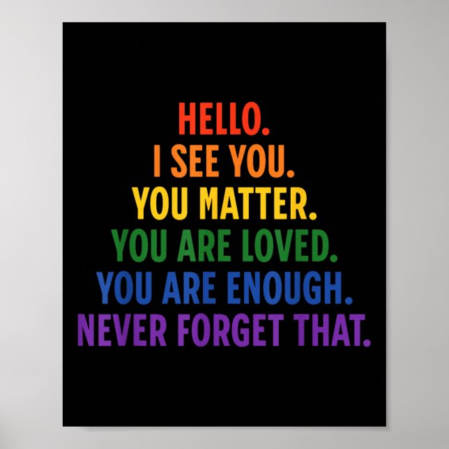 Affiche Chère Personne Derrière Moi, Citation Stive Soit G (Devant)