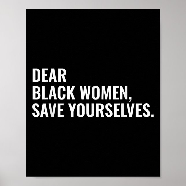 Affiche Chères femmes noires, sauvez-vous les citations de (Devant)