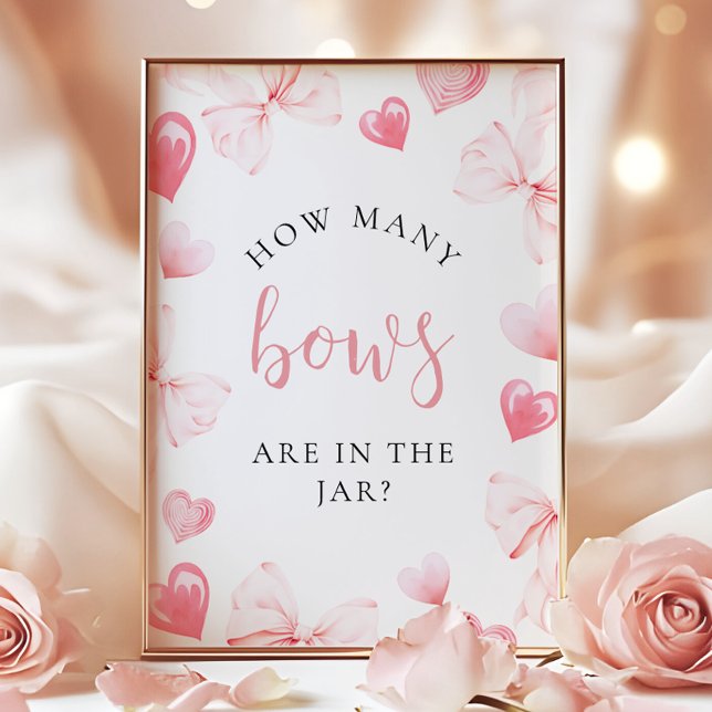 Affiche Chéri Combien dans le Poton Signe de Baby Shower (Créateur téléchargé)