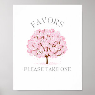 Affiche Cherry Blossom Faveurs signe pour la fête