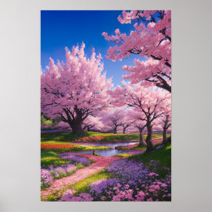 Affiche Cherry Blossom Park