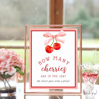 Affiche Cherry Combien De Baby showers Jeu