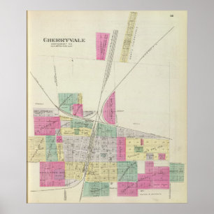 Affiche Cherryvale, le comté de Montgomery, le Kansas
