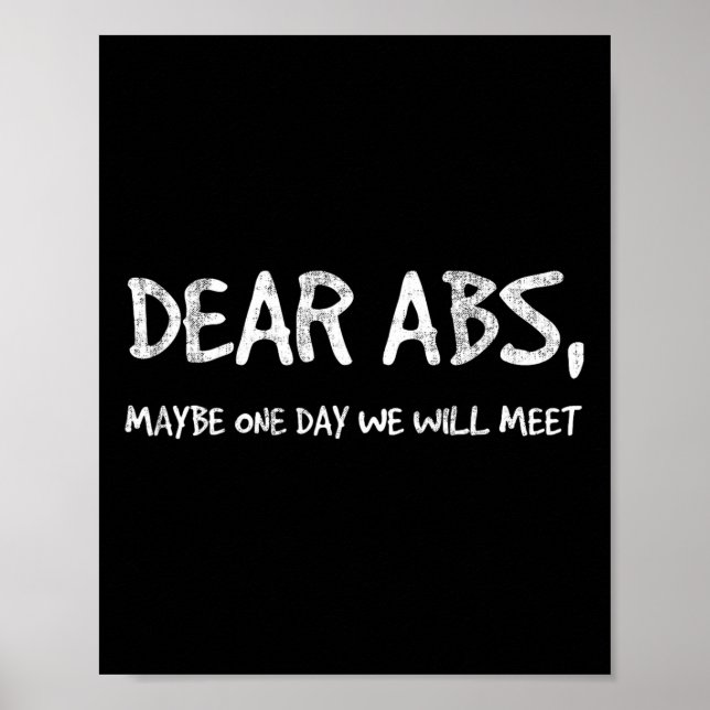 Affiche Chers Abs Peut-Être Qu'Un Jour Nous Rencontrerons  (Devant)