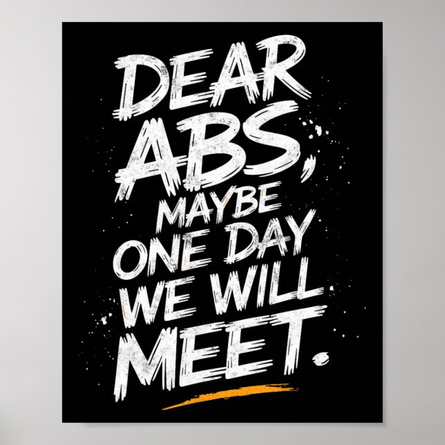 Affiche Chers Abs Peut-Être Qu'Un Jour Nous Rencontrerons  (Devant)