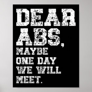 Affiche Chers Abs Peut-Être Un Te De Bodybuilding