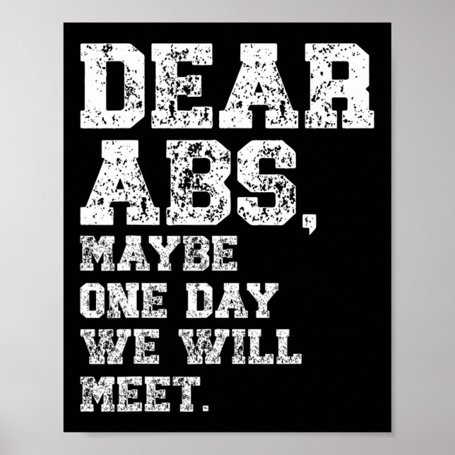 Affiche Chers Abs Peut-Être Un Te De Bodybuilding (Devant)
