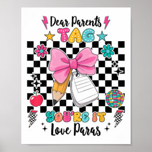 Affiche Chers Parents Balise You It Love Paras Dernier Jou