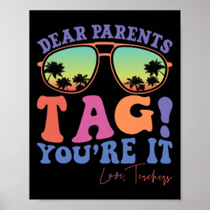 Affiche Chers parents Étiquette Vous êtes ça l'amour Ensei