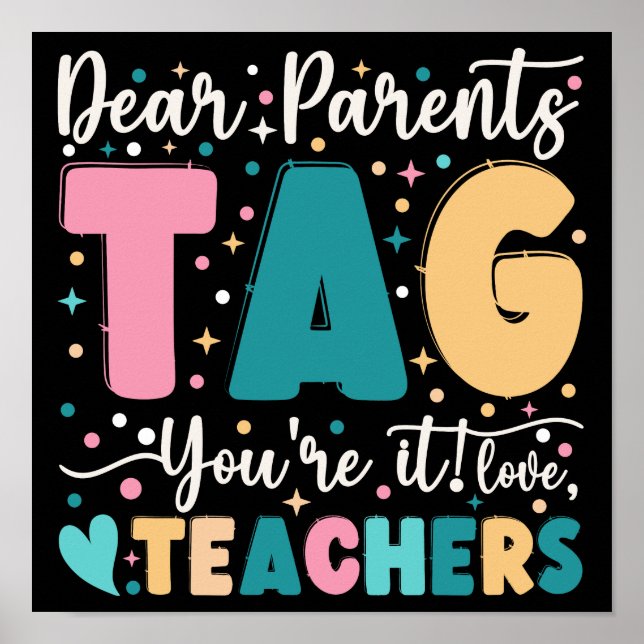 Affiche Chers parents Étiquette Vous êtes ça l'amour Ensei (Devant)
