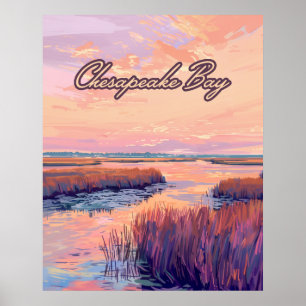 Affiche Chesapeake Bay Annapolis Maryland Virginie Sunrise