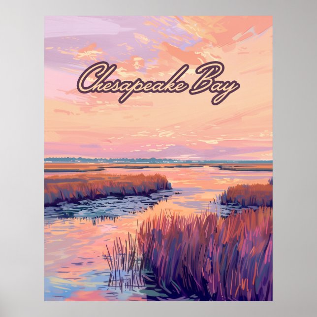 Affiche Chesapeake Bay Annapolis Maryland Virginie Sunrise (Devant)