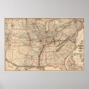Affiche Chesapeake et chemin de fer de l'Ohio